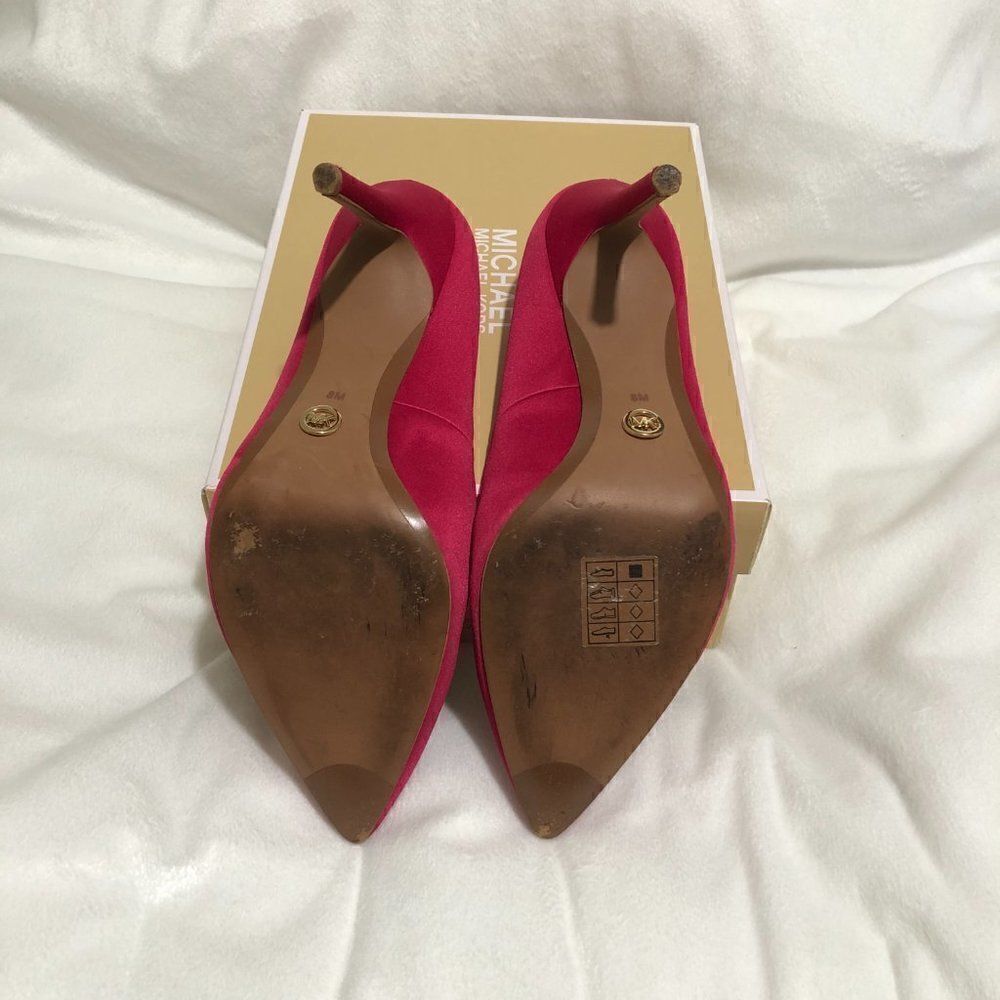 Michael Kors Claire Satin Pump - Ultra Pink - Picture 10 of 11